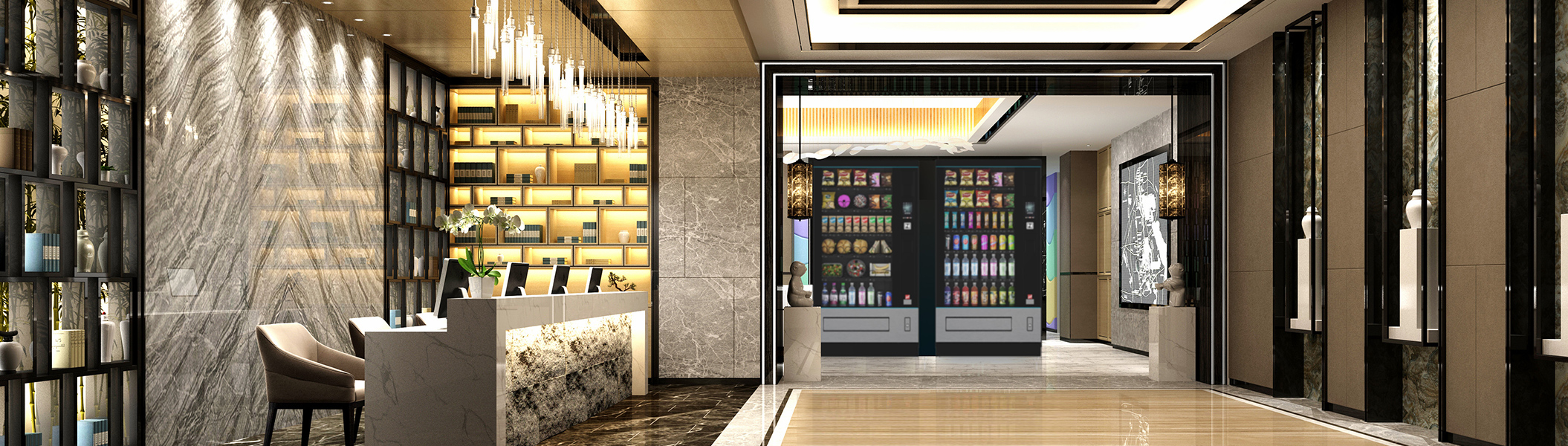 Vending-Automaten in Hotellobby