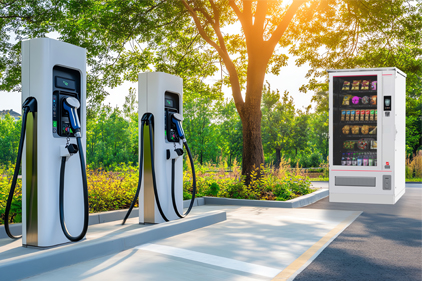 SiLine Combi Outdoor Automaten an Ladestation