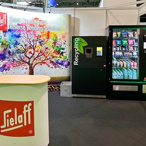 Messestand von Sielaff UK auf der Recycling-Expo in London